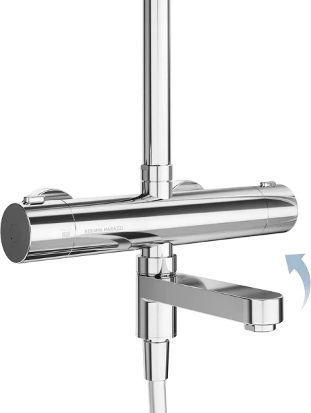 Душевая стойка Kerama Marazzi Fonte хром FO.302.KM.CR (детальная фотография), со смесителем