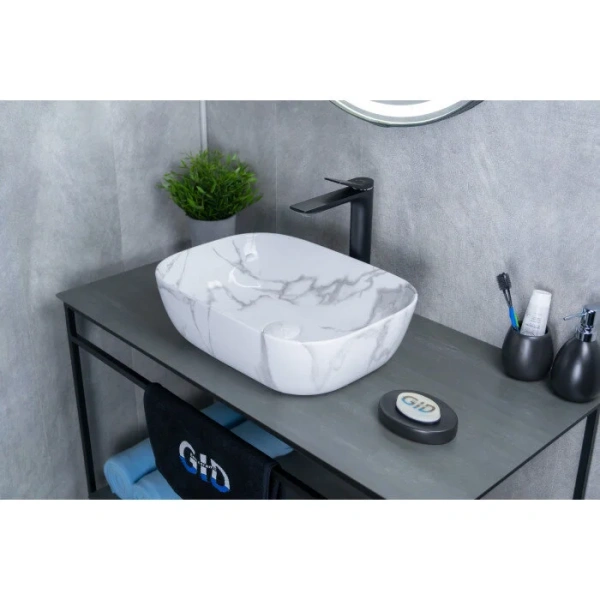 Раковина GID Geometrico Mnc333C 46 см под камень 54469 (детальная фотография), 45 см