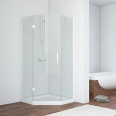 Душевой уголок стекло прозрачное Vegas-glass AFA-Pen 100 01 L