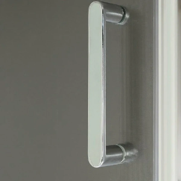 Душевой уголок BelBagno Uno 80x80 см стекло рифленое UNO-195-R-2-80-P-Cr (детальная фотография), современные, hi-tech