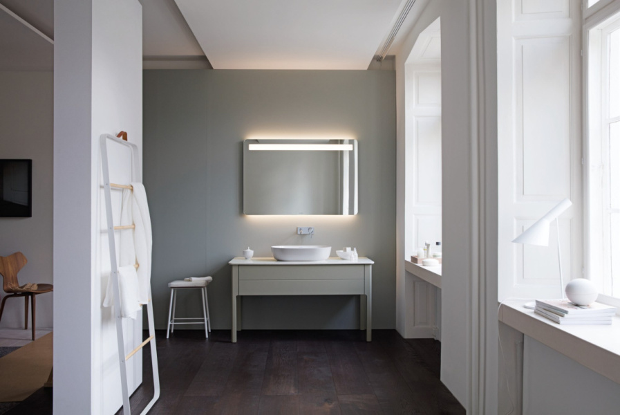 Раковина Duravit Luv 80 см белая 03798000001 (детальная фотография), из санфарфора