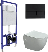 Унитаз с инсталляцией BERGES Okus белый