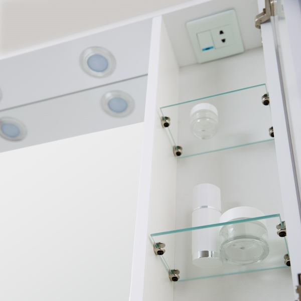 Зеркальный шкаф с подсветкой BelBagno Marino 70 см правосторонний MARINO-SPC-700/750-1A-BL-P-R (детальная фотография) index_1