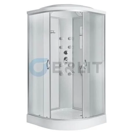 Душевая кабина Erlit Comfort ER3509PF-C 90x90 см профиль хром (детальная фотография)