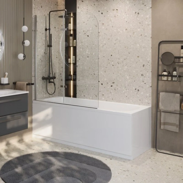 Ванна акриловая Cezares Eco 175х75 см без гидромассажа ECO-175-75-41-W37 (детальная фотография), без гидромассажа, большие