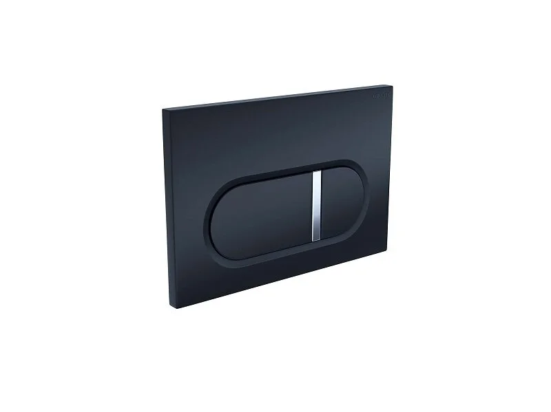 Клавиша смыва Акватек черная KDI-0000045 (детальная фотография), слив эконом-стандарт с двумя клавишами