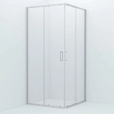 Душевой уголок IDDIS Zodiac 90х90 см глянцевый алюминиевый профиль