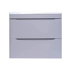 Тумба под раковину подвесная Style Line Бергамо 60 см серая