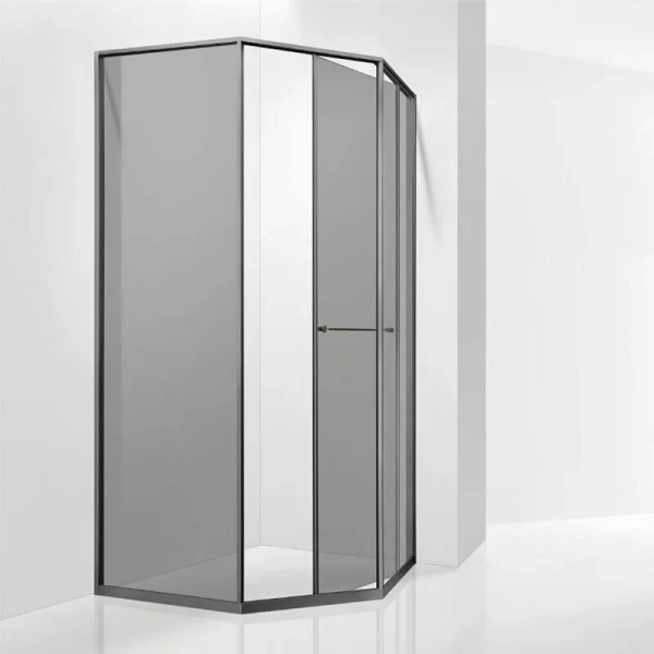 Душевой уголок RGW Stilvoll SV-82Gr R 90x90 см стекло тонированное, правый 33328299-310R (детальная фотография), стеклянные, угловые, без поддона