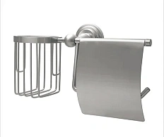 Бумагодержатель с держателем освежителя воздуха WasserKRAFT Ammer никель