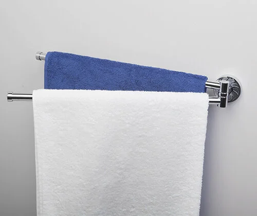 Полотенцедержатель WasserKRAFT Isen двойной K-4031 (детальная фотография), металлические