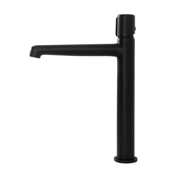 Смеситель для раковины BelBagno Uno черный матовый UNO-LMC-NERO-W0 (детальная фотография), современные, hi-tech