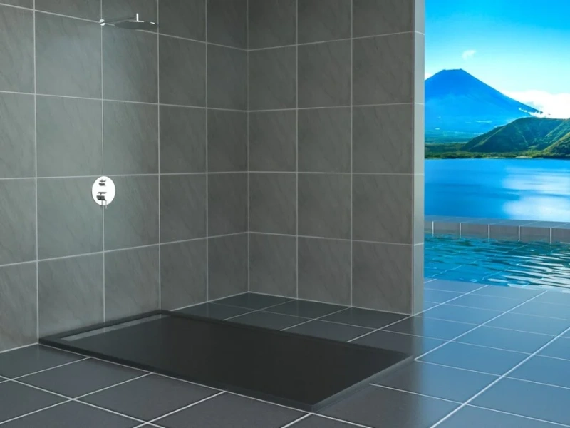 Душевой поддон RGW Stone Tray STM-118G 80х110 см графит 14202811-02 (детальная фотография), прямоугольные