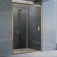 Душевая дверь профиль бронза стекло прозрачное Vegas-glass