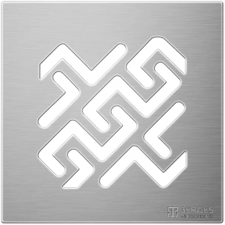 Душевой трап BERGES ZENTRUM Antik 465 15 см вертикальный выпуск (детальная фотография), для монтажа в пол