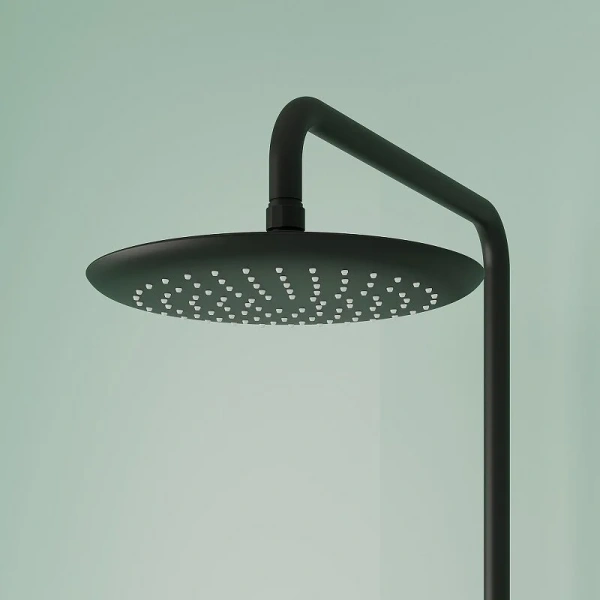 Душевая стойка Sancos Game черная матовая SC3002MB (детальная фотография), со смесителем