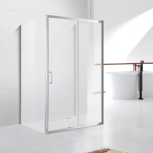 Душевой уголок Cezares Molveno 150х90 см рифленое стекло MOLVENO-AH-12-150/90-P-Cr (детальная фотография)