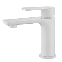 Смеситель для раковины Abber Weiss Insel белый матовый