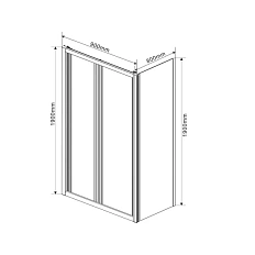 Душевой уголок Vincea Garda VSR-1G8090C 90х80 см алюминиевый профиль