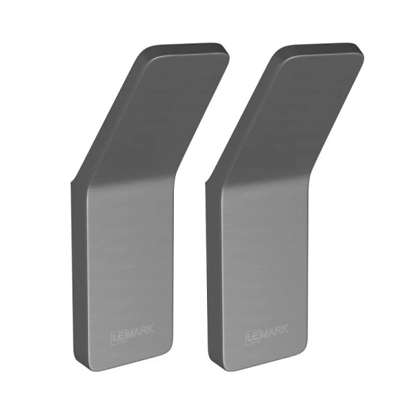 Крючок для ванной Lemark Smooth Line для полотенец и халатов графит 9716003 (детальная фотография)