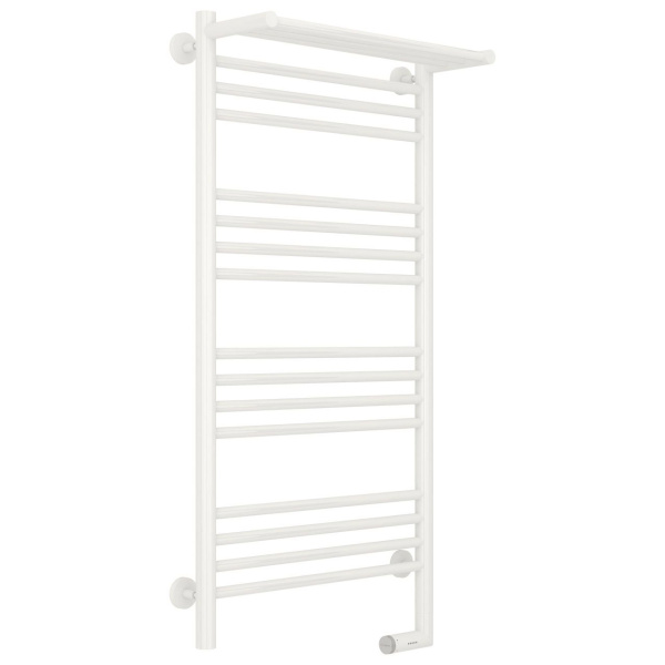 Полотенцесушитель электрический с полкой Сунержа Богема 2.0 1000х500 1050 (детальная фотография), электрические с наружной вилкой, левое подключение