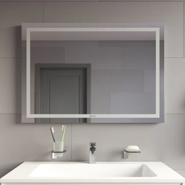 Зеркало с подсветкой IDDIS Zodiac 100 см прямоугольное ZOD10T0i98 (детальная фотография), современные, hi-tech