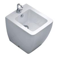 Биде напольное с одним отверстием под смеситель цвет белый Kerasan Ego