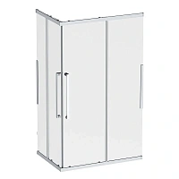 Душевой уголок Am.Pm Func 120x80 см профиль хром, стекло прозрачное