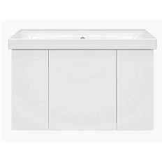 Тумба с раковиной подвесная Misty Лира 80 см с дверцами