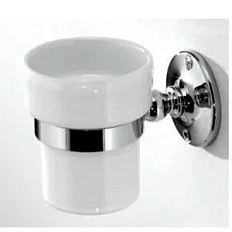 Стакан для ванной керамический, цвет хром, Devon&Devon Cavendish