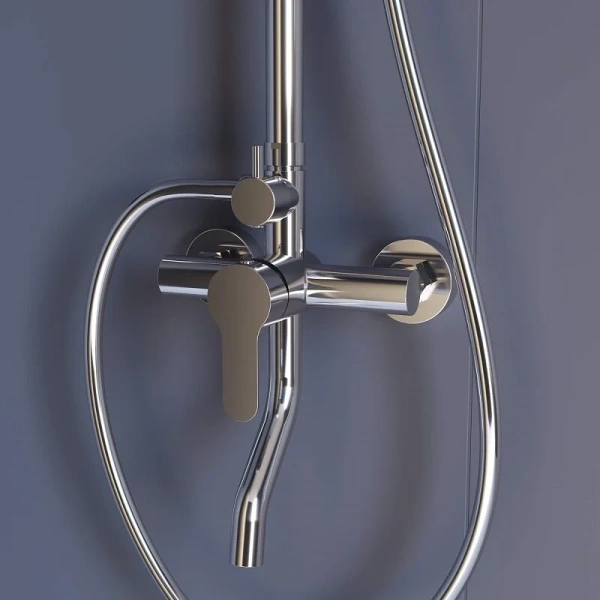 Душевая стойка RGW Shower Panels SP-24 хром 59140124-13 (детальная фотография), с изливом
