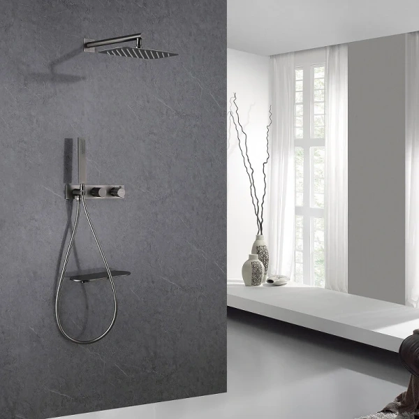 Душевой комплект Abber Rund никель AF8750NG (детальная фотография), другие