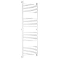 Полотенцесушитель водяной, цвет белый перемычка выгнутая Богема+ 1500х500