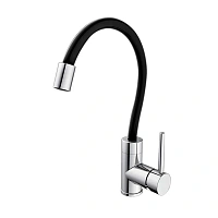 Смеситель для кухни IDDIS Kitchen 360 черный/хром