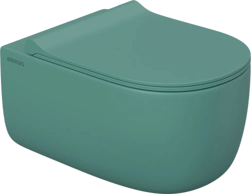 Унитаз подвесной BERGES Ego матовый темно-зеленый - фото 6