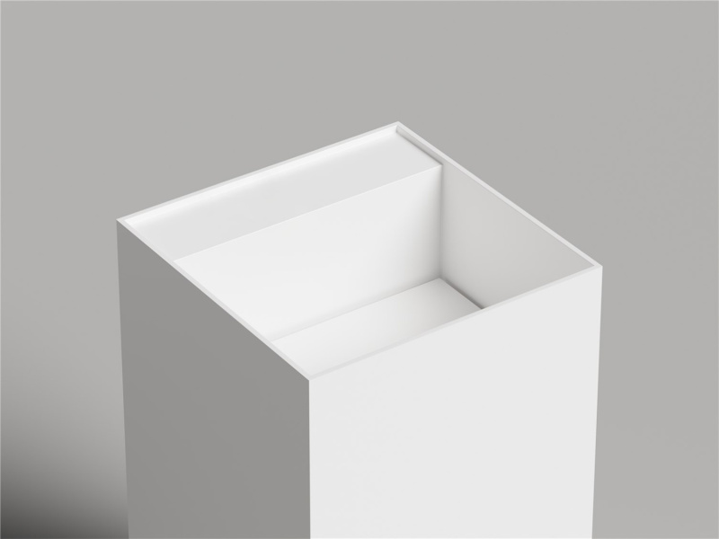 Раковина напольная Salini Armonia Square Top 01 с полочкой 130521TM (детальная фотография), нет в наличии