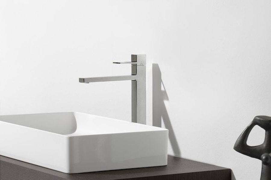 Раковина Laufen Living 60 см накладная 8.1143.4.000.112.1 (детальная фотография), в форме чаши, прямоугольной формы