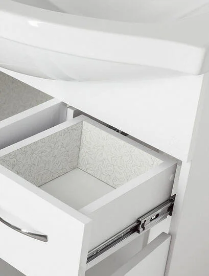 Тумба под раковину напольная Style Line Эко Фьюжн 77 см белая ЛС-00000076 (детальная фотография), моноблок