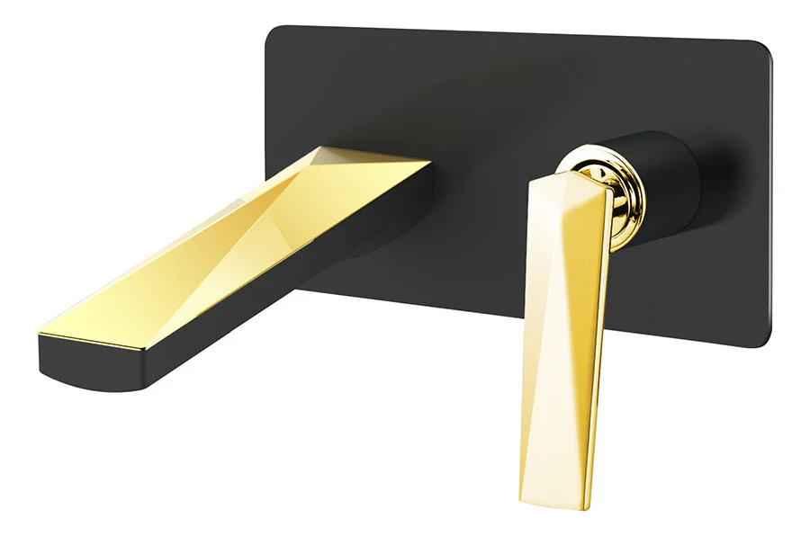 Смеситель для раковины Boheme Venturo черный/золото 385-B (детальная фотография)