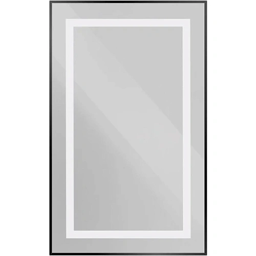 Зеркало с подсветкой BelBagno Kraft 50 см черное - фото 2