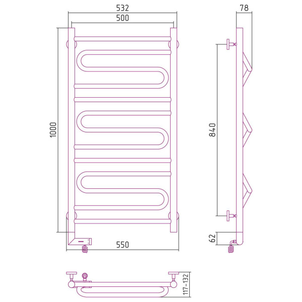 Схема (детальная фотография), белыe