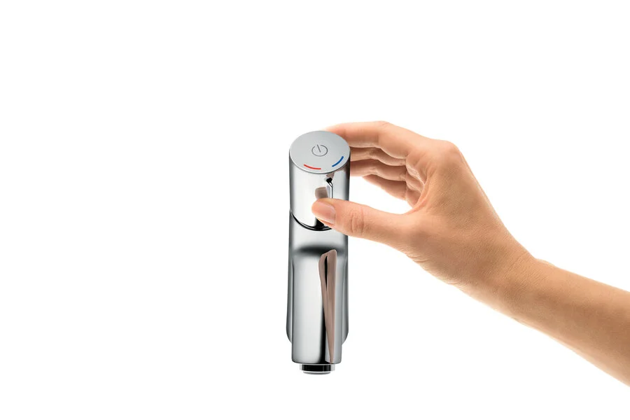 Смеситель для раковины Hansgrohe Talis Select S без сливного набора 72041000 (детальная фотография), на раковину