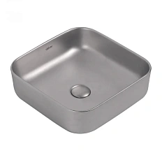 Раковина Abber Rechteck 38,5 см серебро матовое