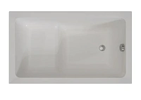 Акриловая ванна Радомир Джоанна 2-89-2-0-1-253Р, 120 x 70 см, фронтальный экран, каркас разборный, сифон, слив-перелив автомат в комплекте, белая