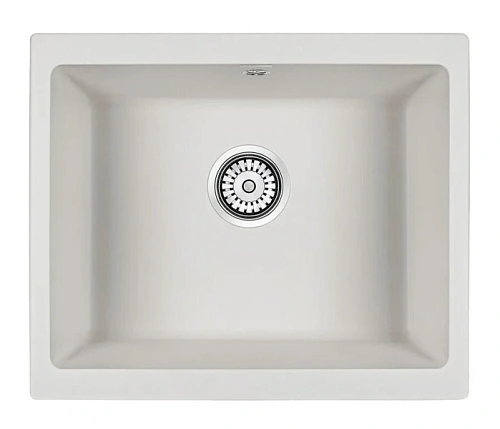 Мойка для кухни Paulmark Gera 55 см белая - фото 1