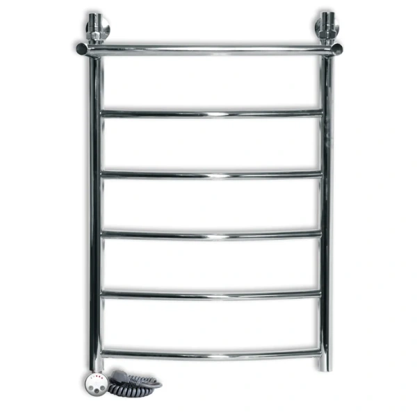 Полотенцесушитель электрический Ника Arc ЛД ВП 80/50 см с полочкой (детальная фотография), хром