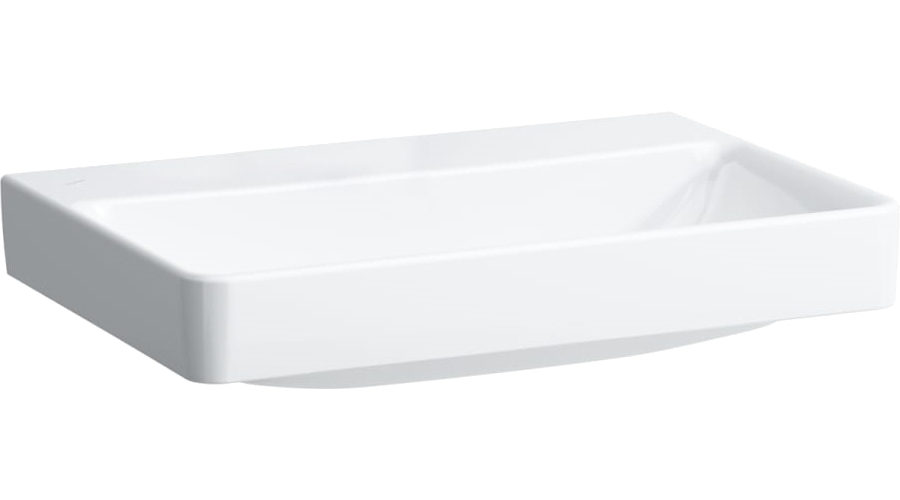 Раковина Laufen Pro S 70 см без отверстия для смесителя без отверстия перелива 8.1096.7.000.112.1 (детальная фотография)