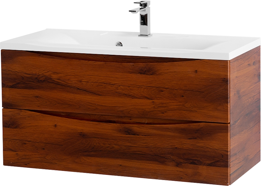 Тумба под раковину подвесная BelBagno Marino 100 см rovere cIllegio MARINO-1000-2C-SO-RC-P (детальная фотография)