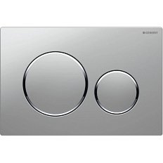 Клавиша смыва Geberit Sigma 20 хром матовый/обод хром глянцевый