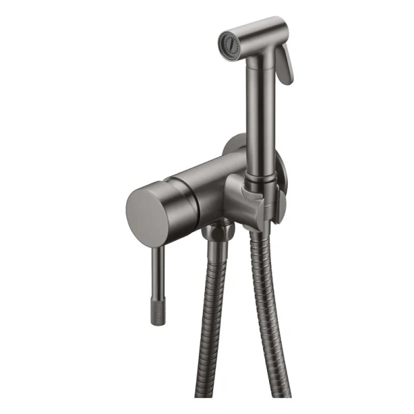 Гигиенический душ со смесителем Boheme Uno Gunmetal 467-GM (детальная фотография)